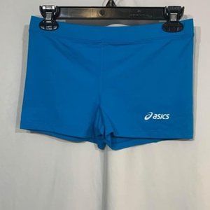 asics womans running shorts. Neon blue. Size medium. Excellent condition